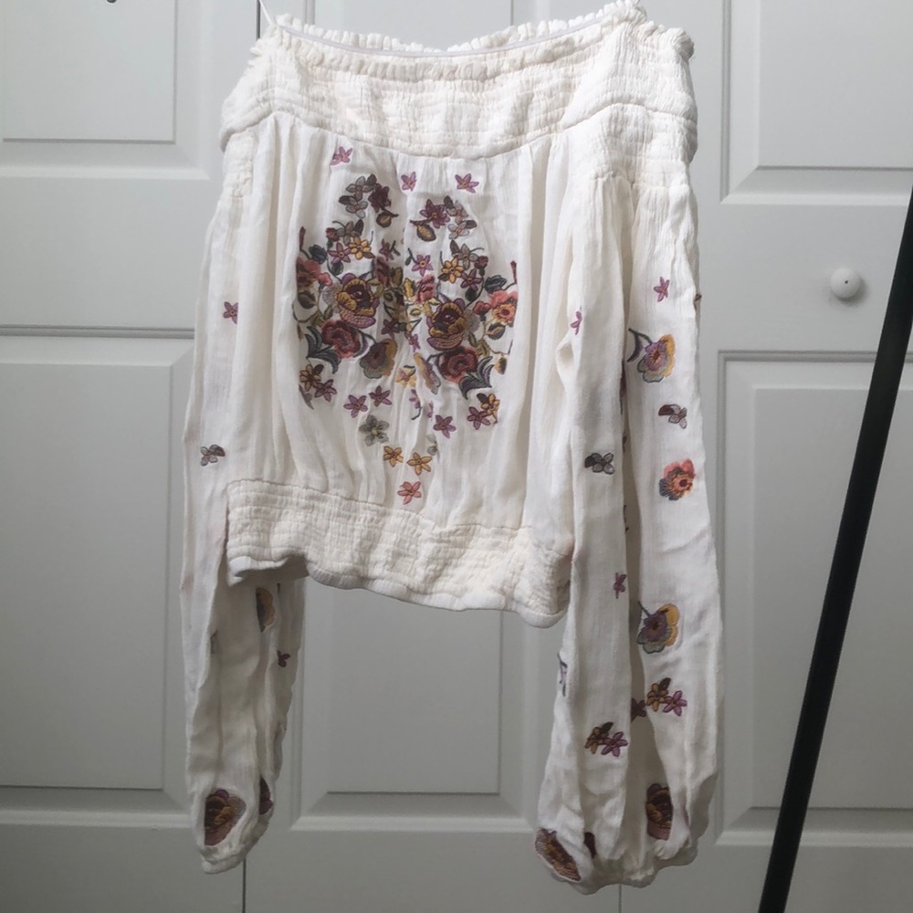 Off Shoulder Peasant Crop Top Altar’d State